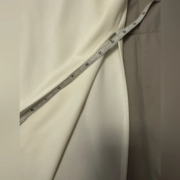 Windsor sleeveless white dress with side split and Cris’s Cris’s in the back. - Picture 3 of 9